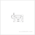 DB 9 Conector de 9 pines blindado de 45 grados